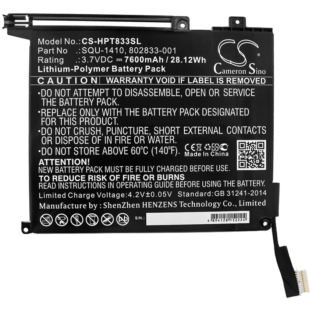 Akut Tabletin akku CS-HPT833SL