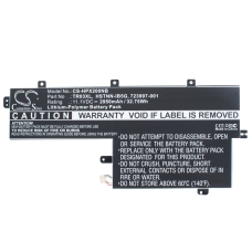 Yhteensopiva akun vaihto HP 723922-171,723922-2B1,723997-001,G96TA016H,HSTNN-DB5G...