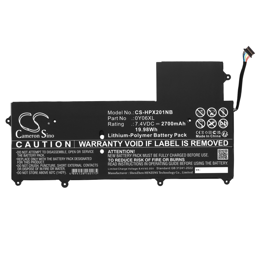 Kannettavan tietokoneen akku HP CS-HPX201NB