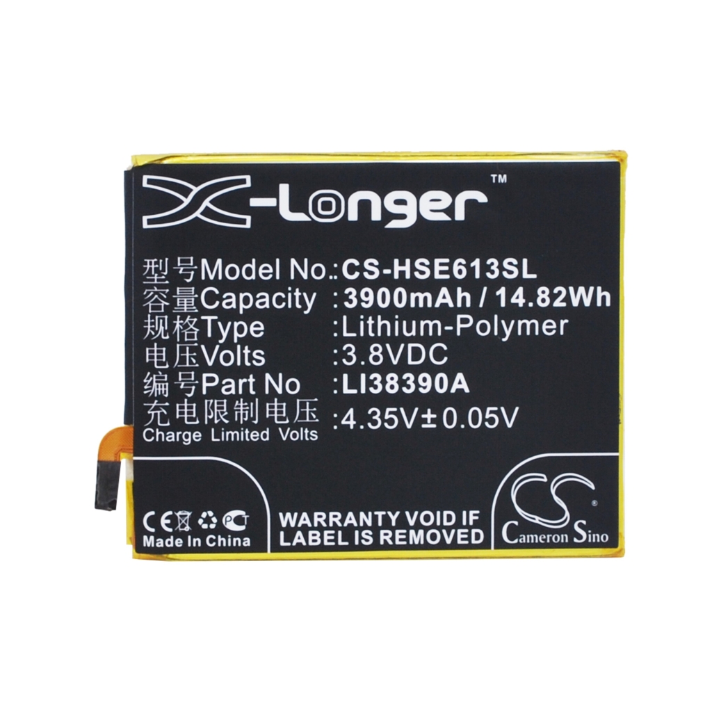 Akku yhteensopiva Hisense CS-HSE613SL
