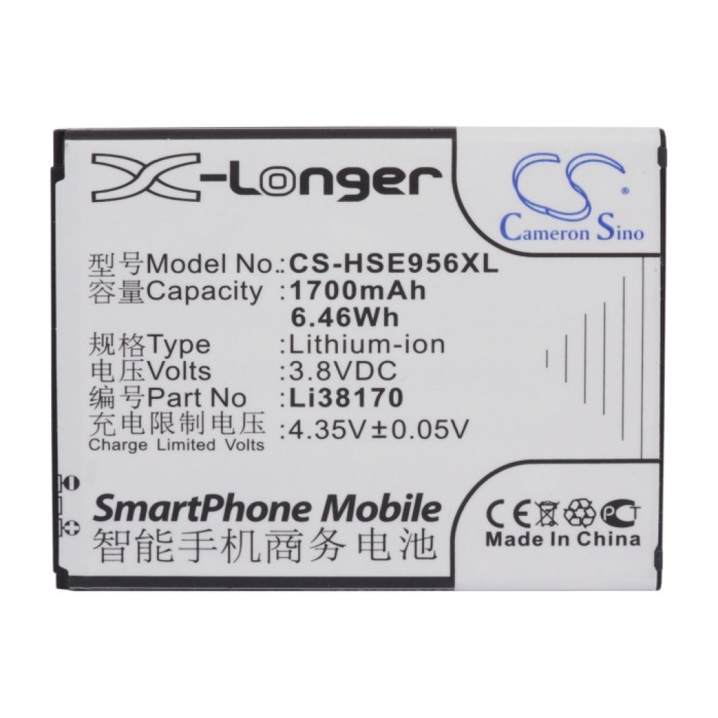 Yhteensopiva akun vaihto Hisense LI38170