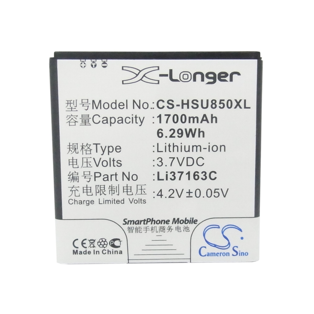 Cameron Sino X-Longer etunäkymä: 1700mAh 3,7V 6,29Wh