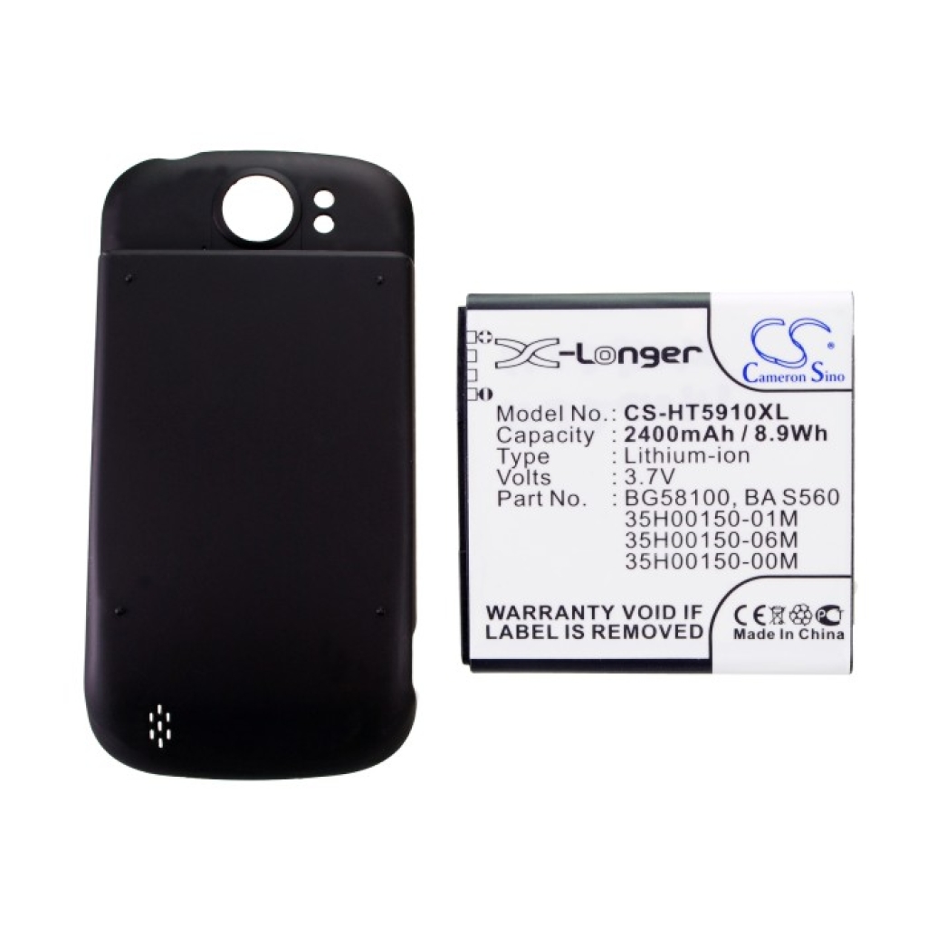 Akku yhteensopiva HTC T-mobile CS-HT5910XL