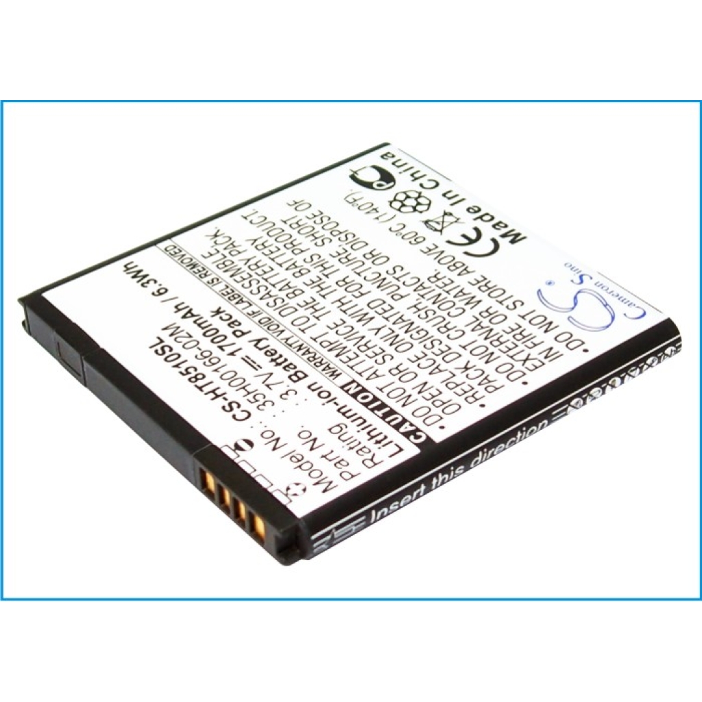Akku yhteensopiva HTC T-Mobile CS-HT8510SL