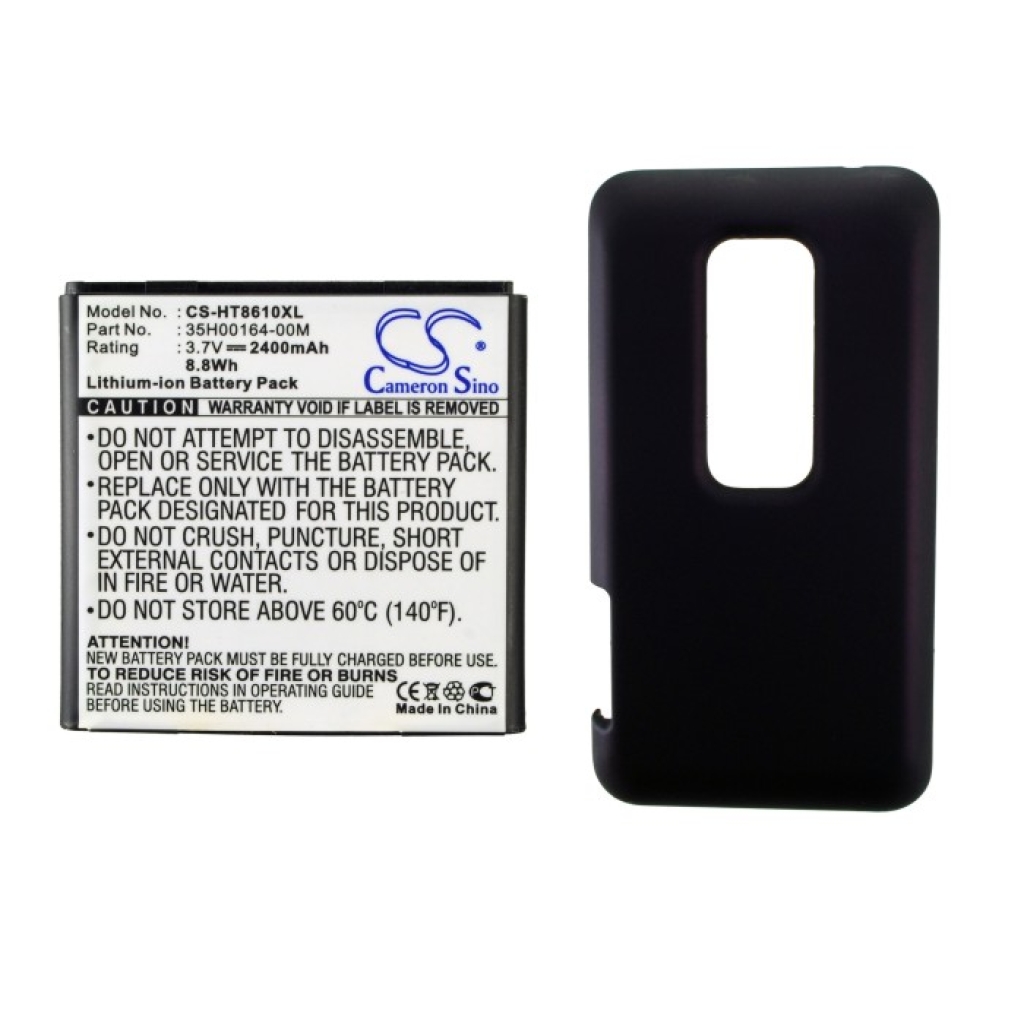 Akku yhteensopiva HTC Sprint T-Mobile CS-HT8610XL