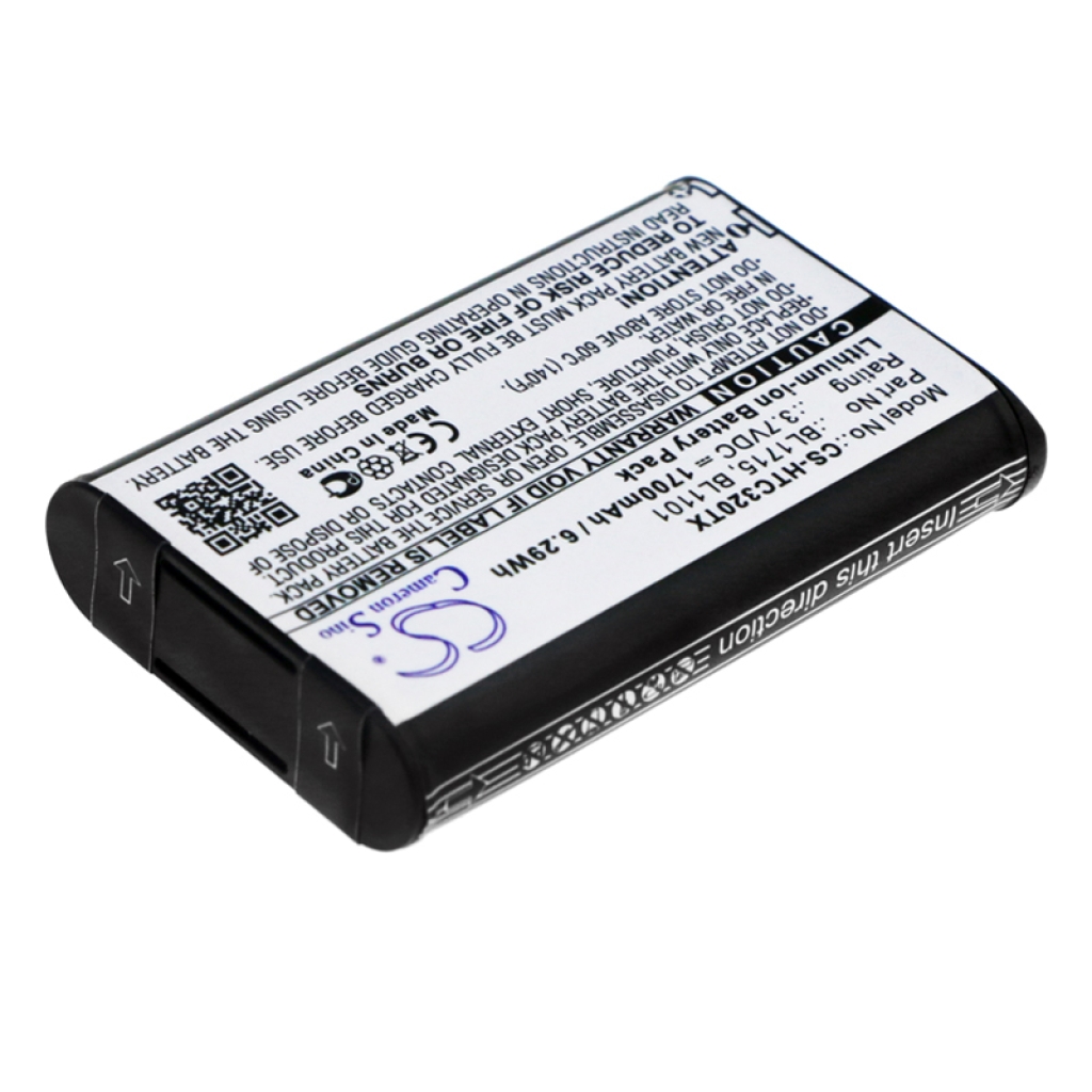 Yhteensopiva akun vaihto HYT BL1101,BL1715