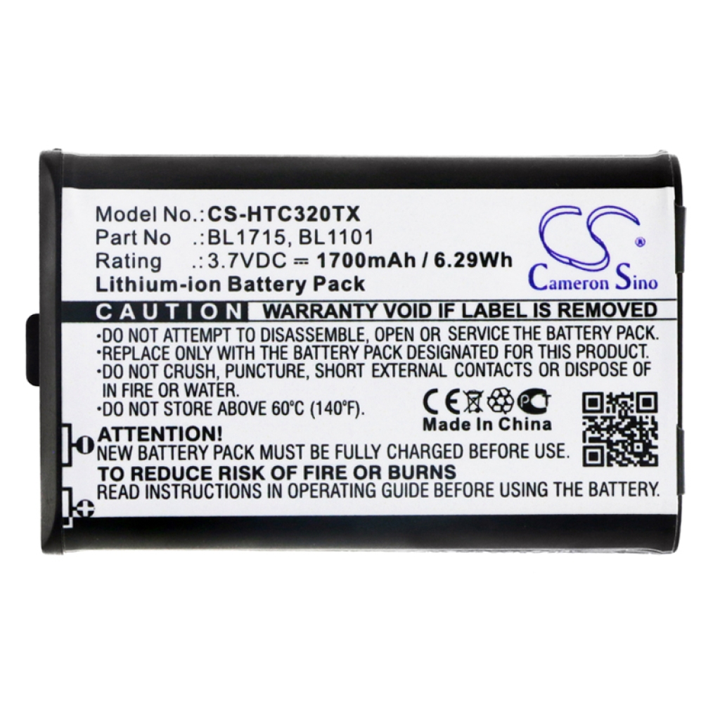 Yhteensopiva akun vaihto HYT BL1101,BL1715