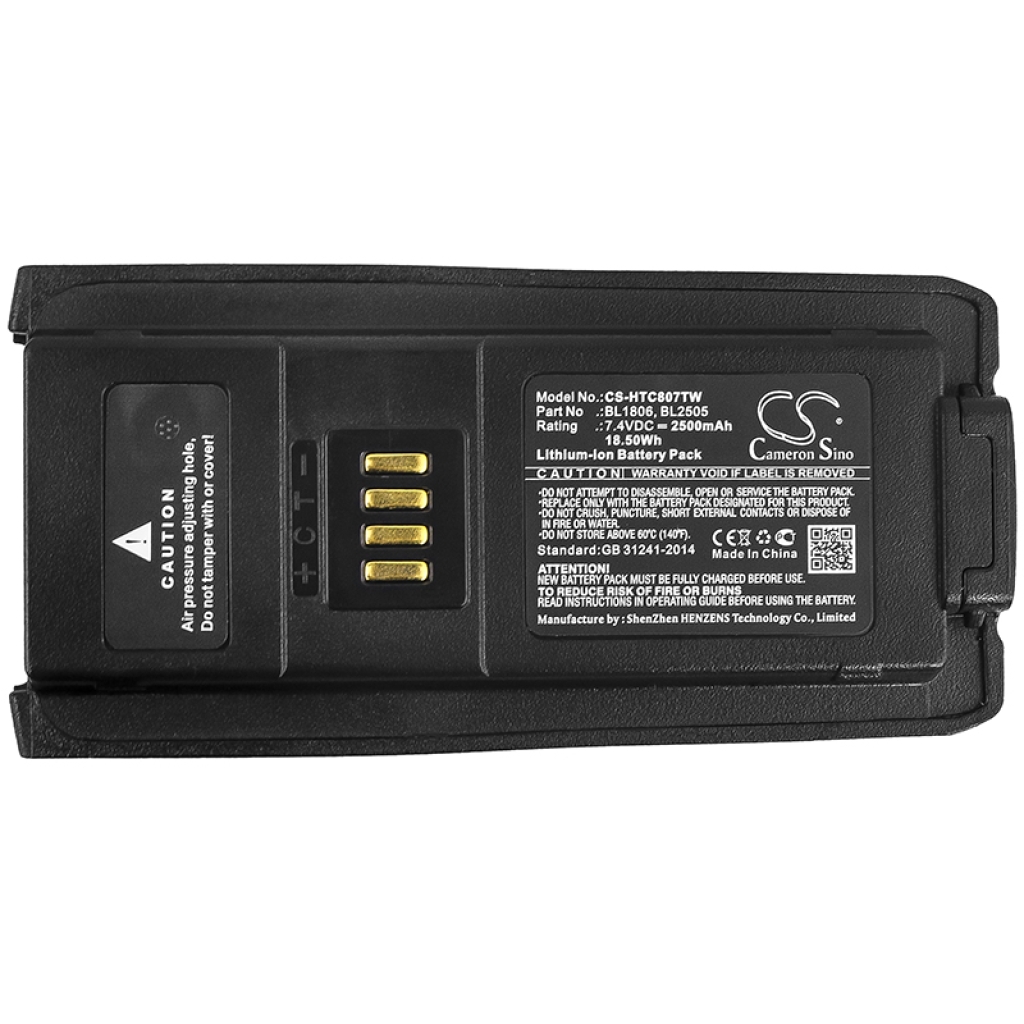 Kaksisuuntaisen radion akku Hytera CS-HTC807TW