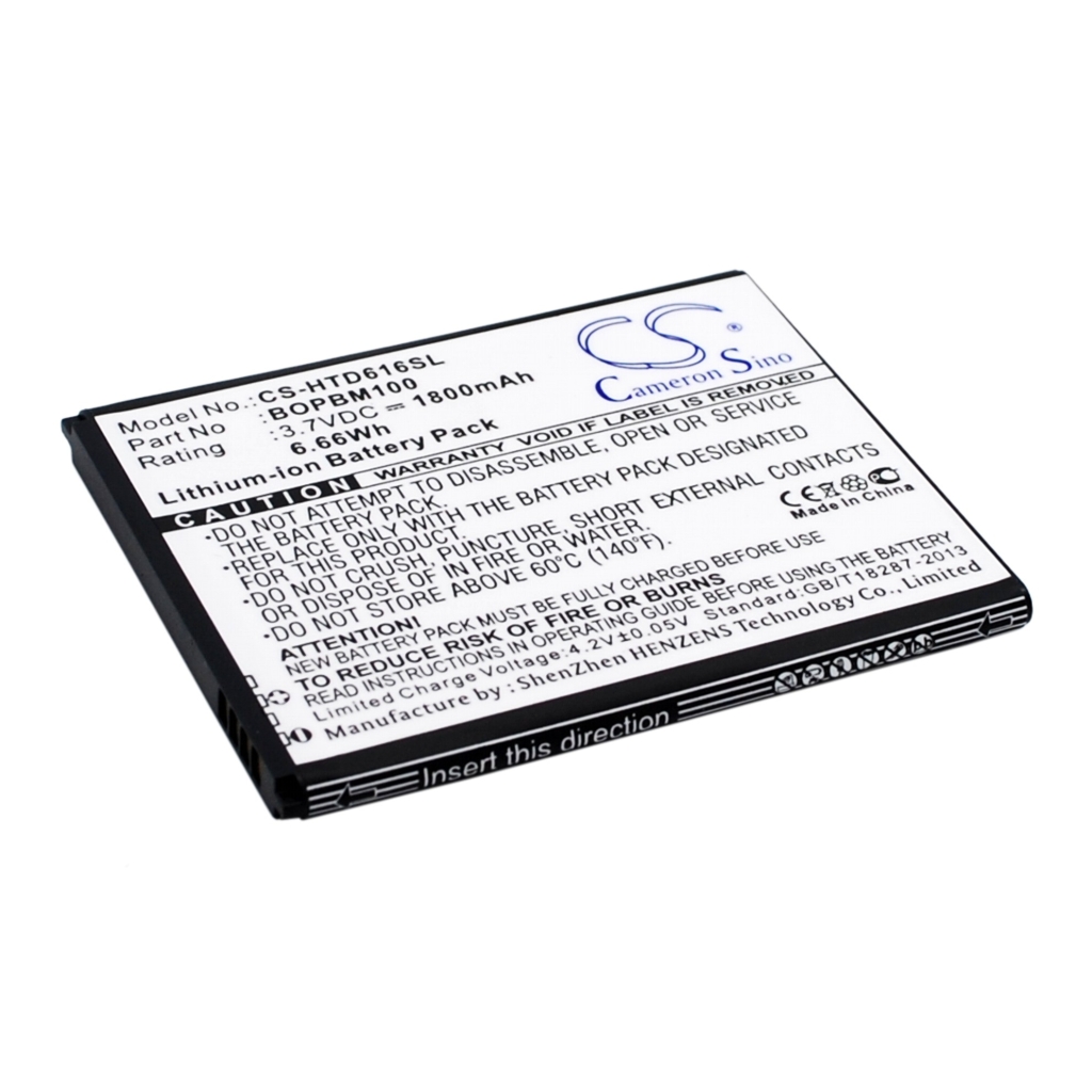 Yhteensopiva akun vaihto HTC 701701000951,BOPBM100