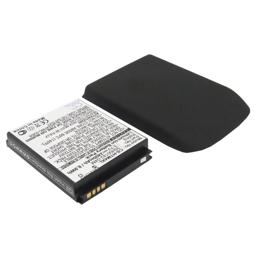 CS-HTM4XL battery spec label 3.7V 2400mAh Li-ion + flat black extended cover