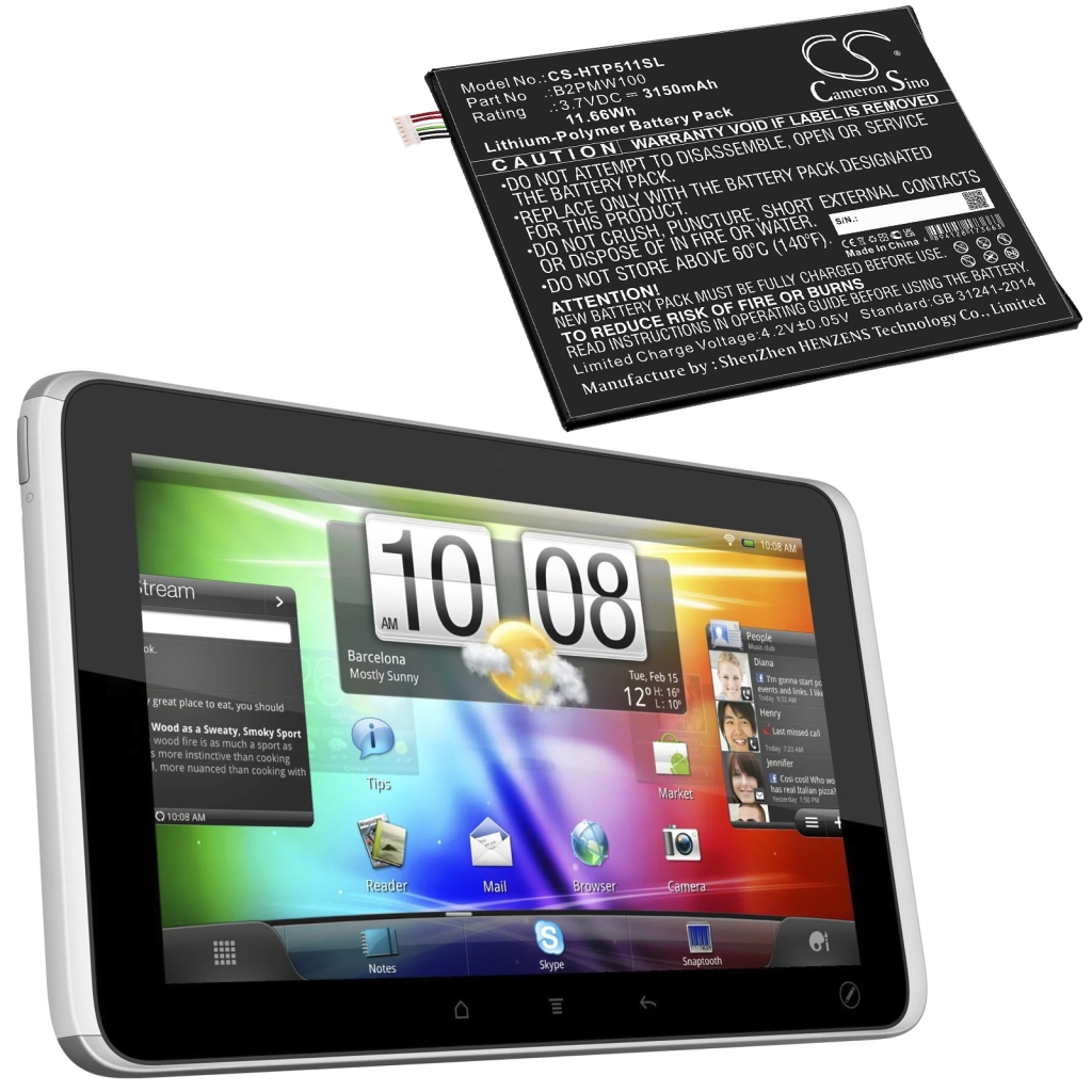 Akut Tabletin akku CS-HTP511SL