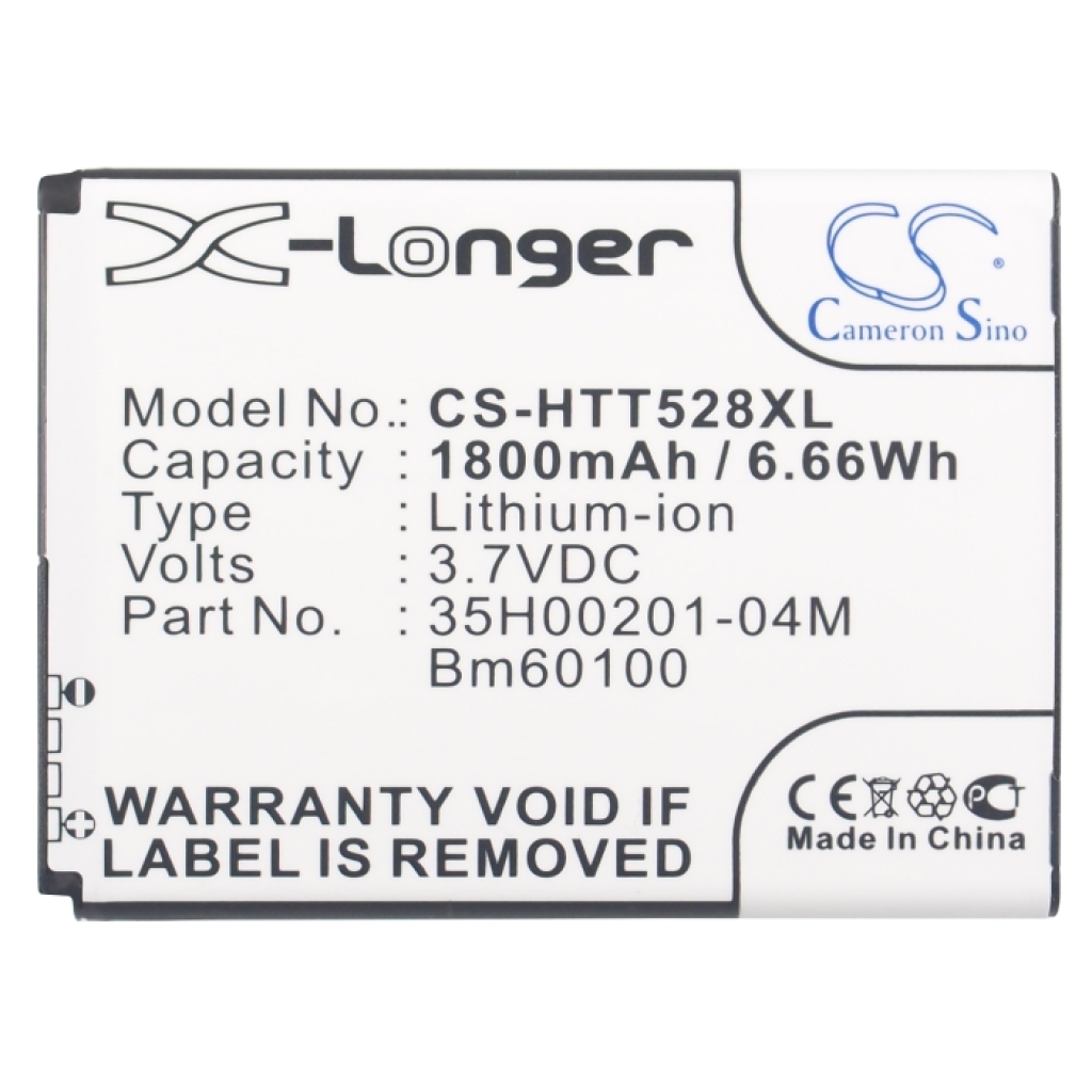 Cameron Sino CS-HTT528XL etutarranäkymä: 1800mAh 3,7V