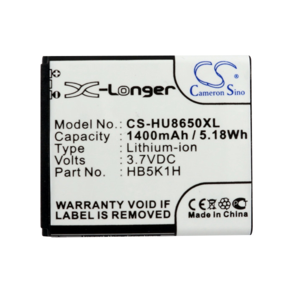 Akku yhteensopiva Huawei AT&T MetroPCS T-Mobile MTC Srf CS-HU8650XL