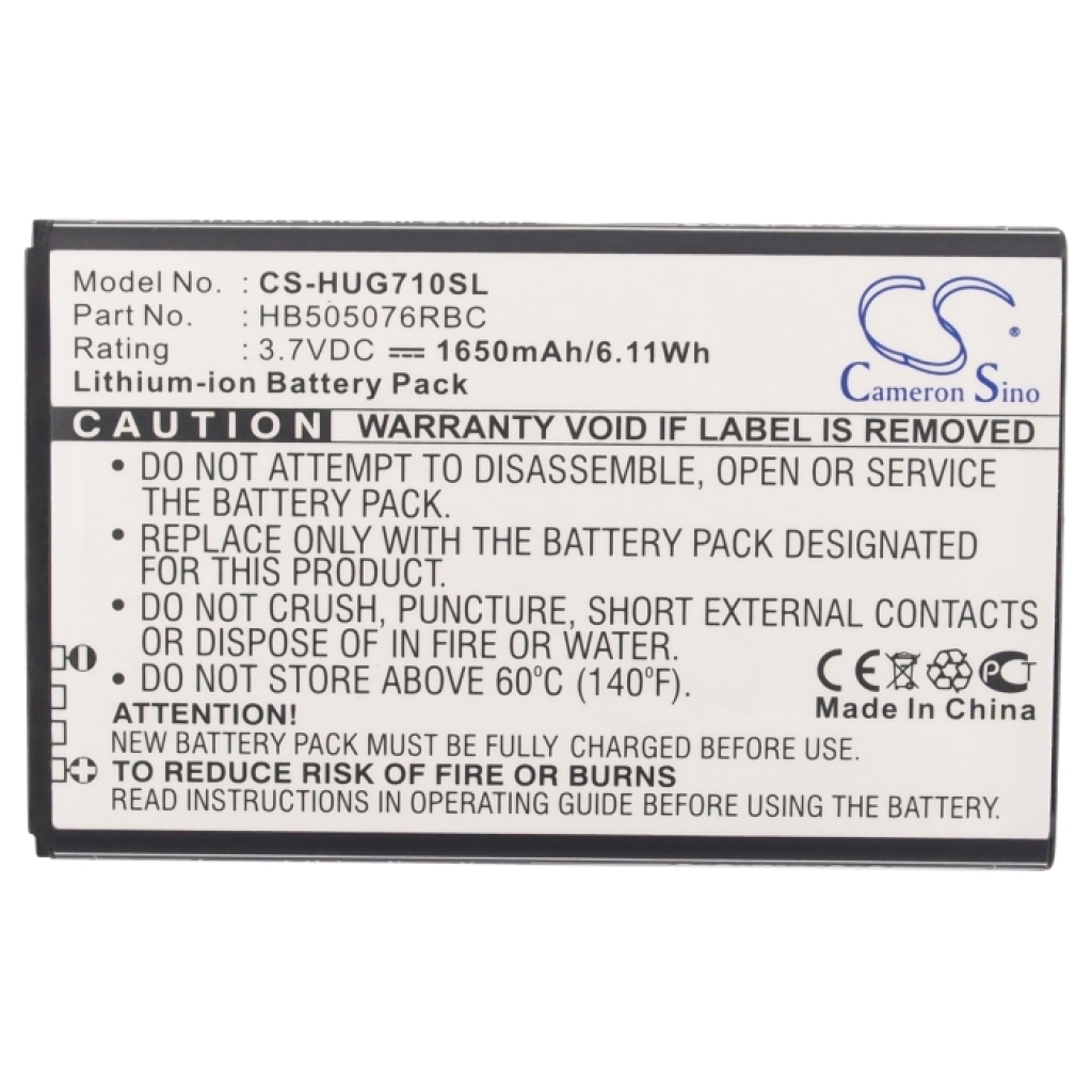 Yhteensopiva akun vaihto Huawei HB505076RBC
