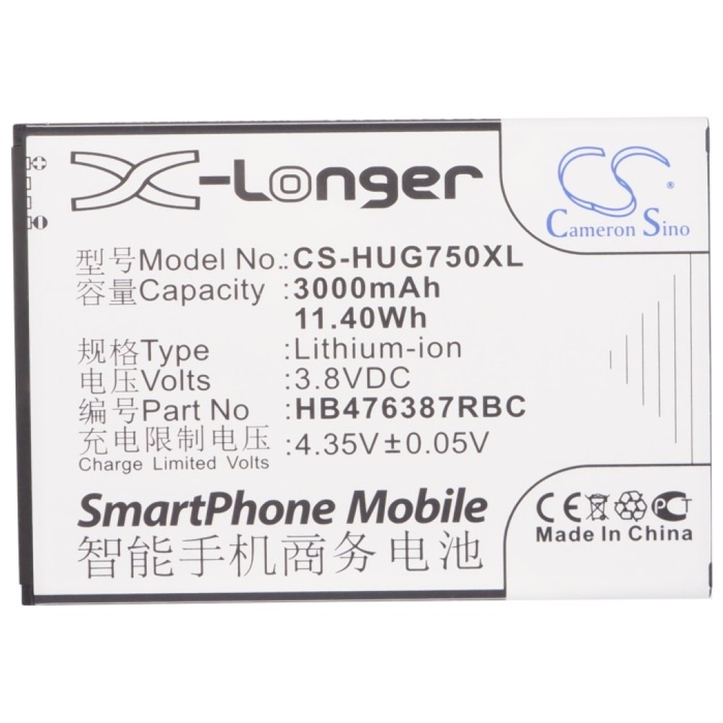 Yhteensopiva akun vaihto Huawei HB476387RBC