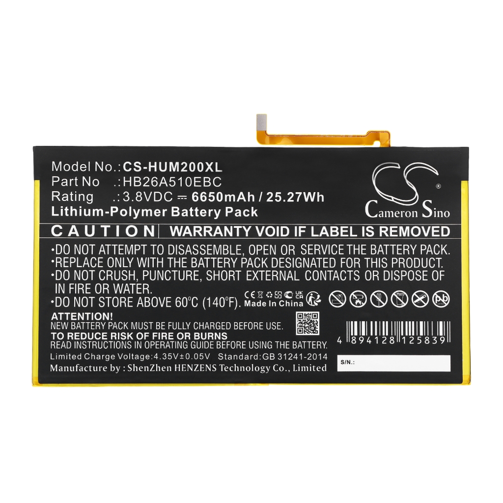 Tabletin akku Huawei FDR-A01w (CS-HUM200XL)