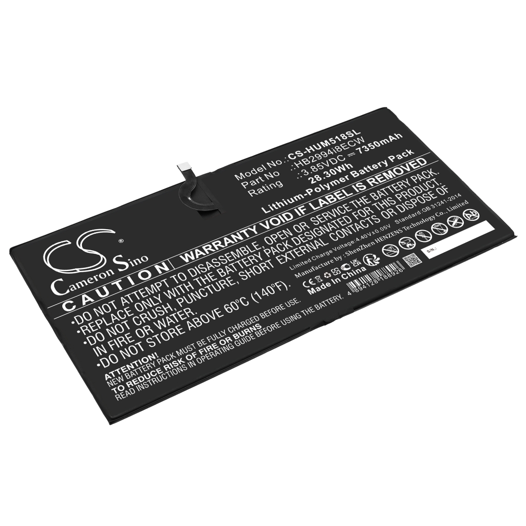 Akut Tabletin akku CS-HUM518SL