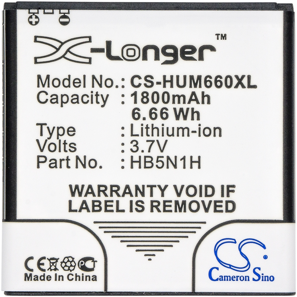 Yhteensopiva akun vaihto Huawei BCC1023,HB5N1,HB5N1H