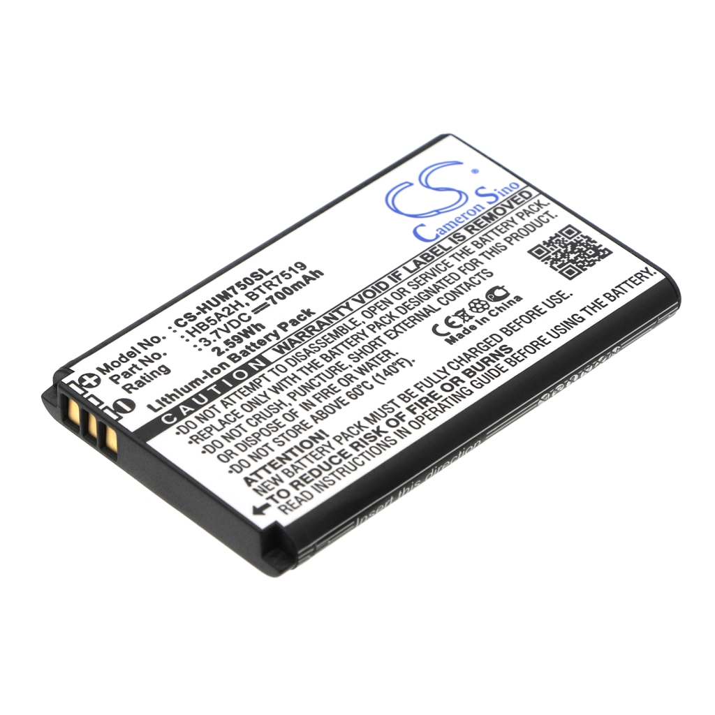 Yhteensopiva akun vaihto Huawei BTR7519,HB5A2H