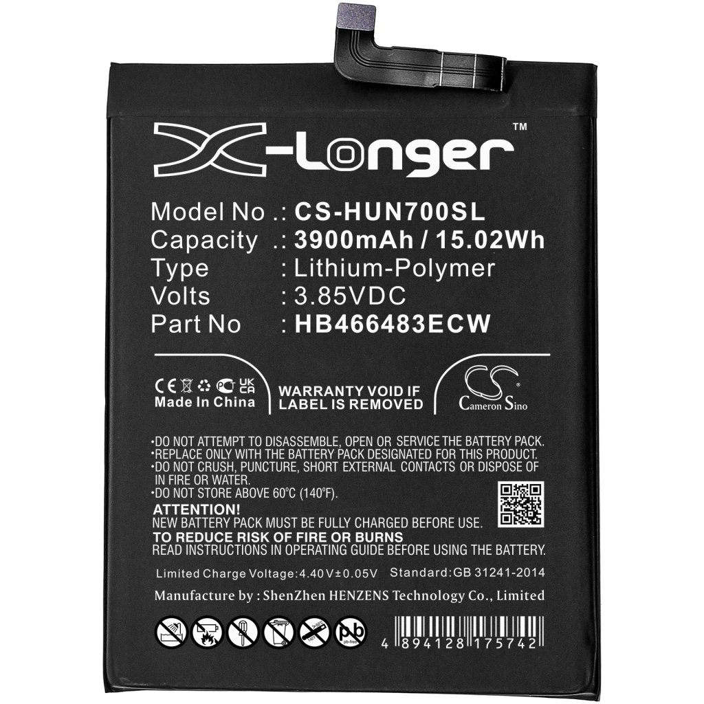 Yhteensopiva akun vaihto Huawei HB466483ECW