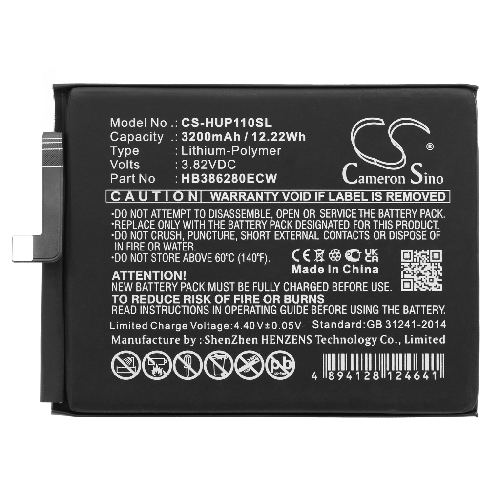 Yhteensopiva akun vaihto Huawei HB386280EBC,HB386280ECW