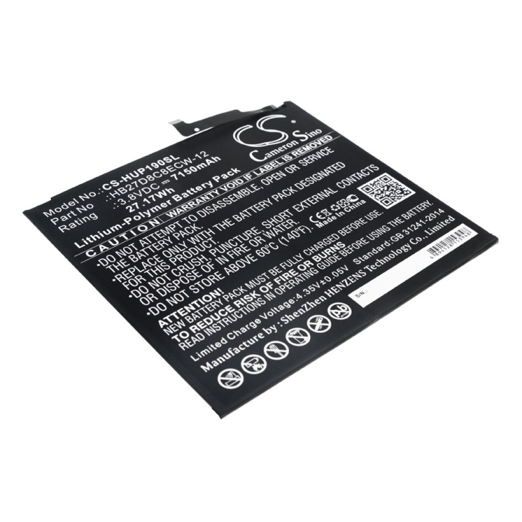 Akut Tabletin akku CS-HUP190SL
