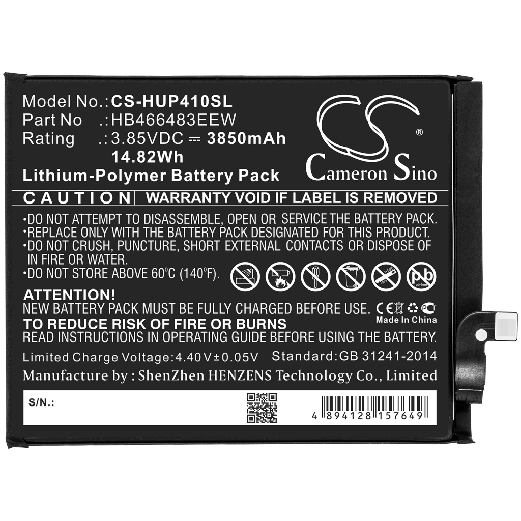Matkapuhelimen akku Huawei CDY-TN00 (CS-HUP410SL)
