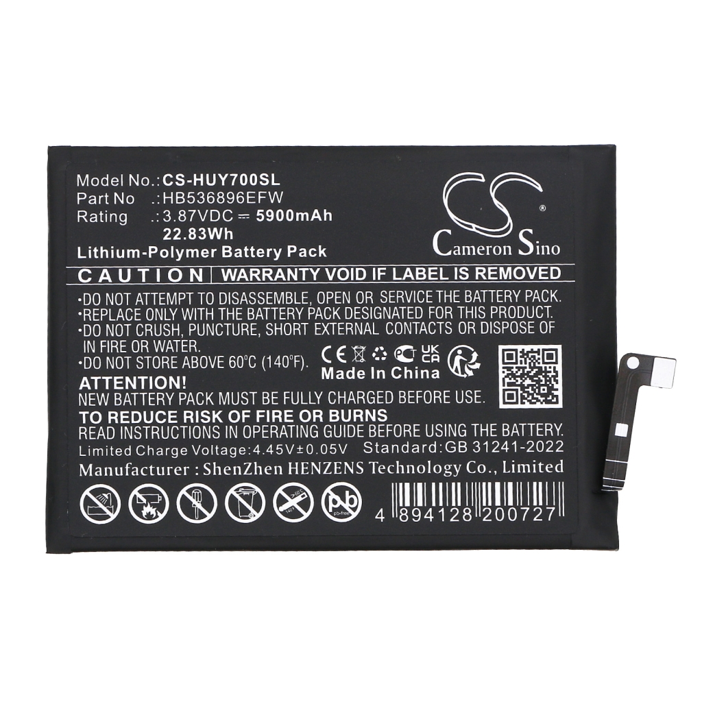 Yhteensopiva akun vaihto Huawei HB536896EFW