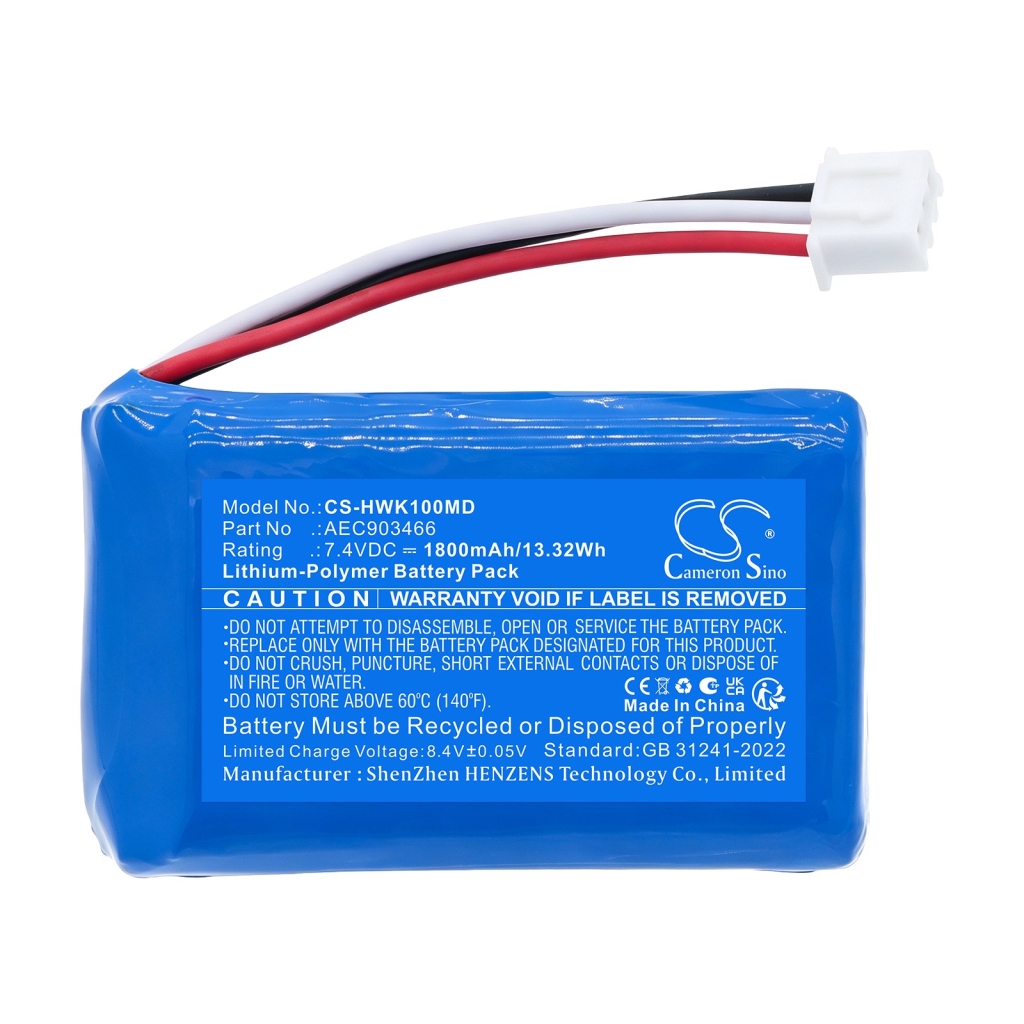 Akku yhteensopiva Hawkmed CS-HWK100MD