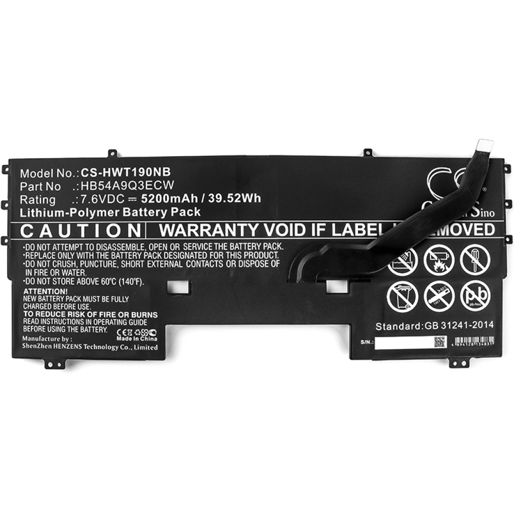 Akku yhteensopiva Huawei CS-HWT190NB