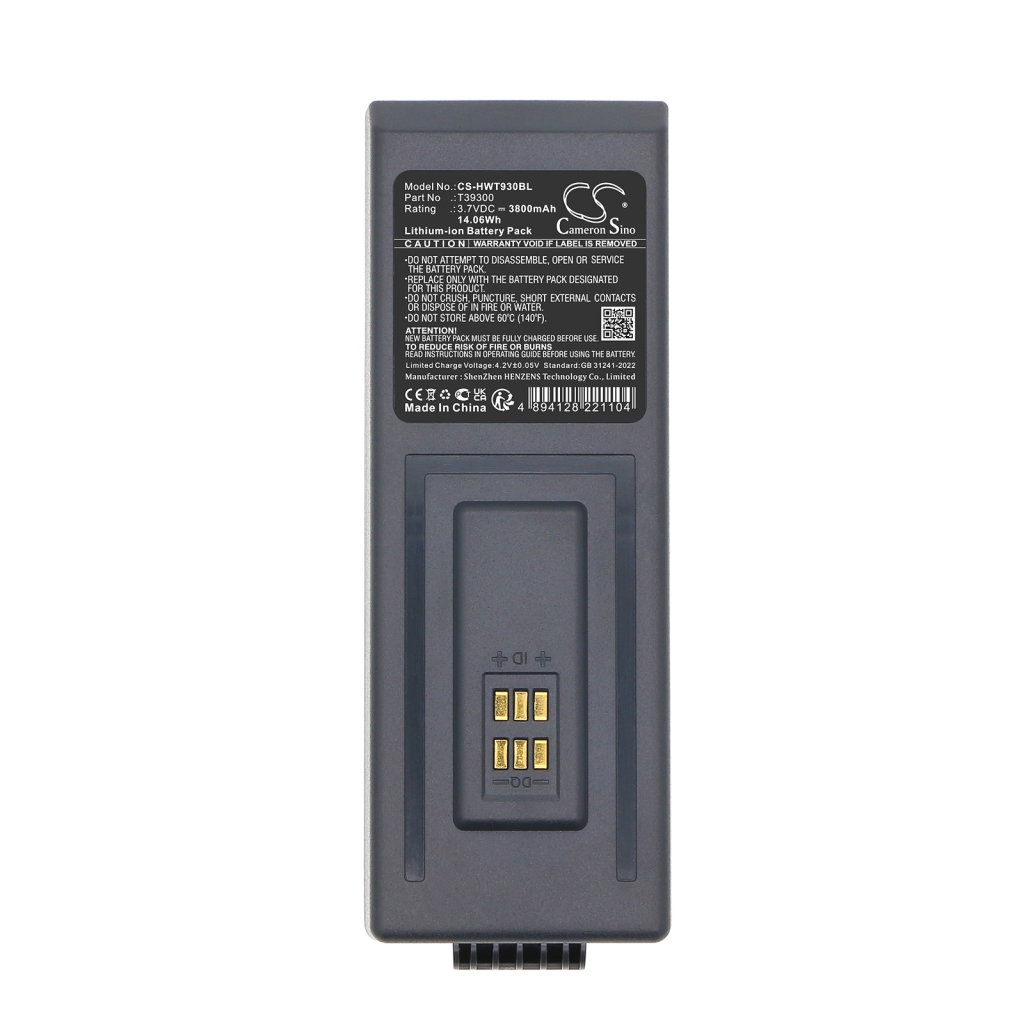 Viivakoodinlukijan akku Hoft & wessel CS-HWT930BL
