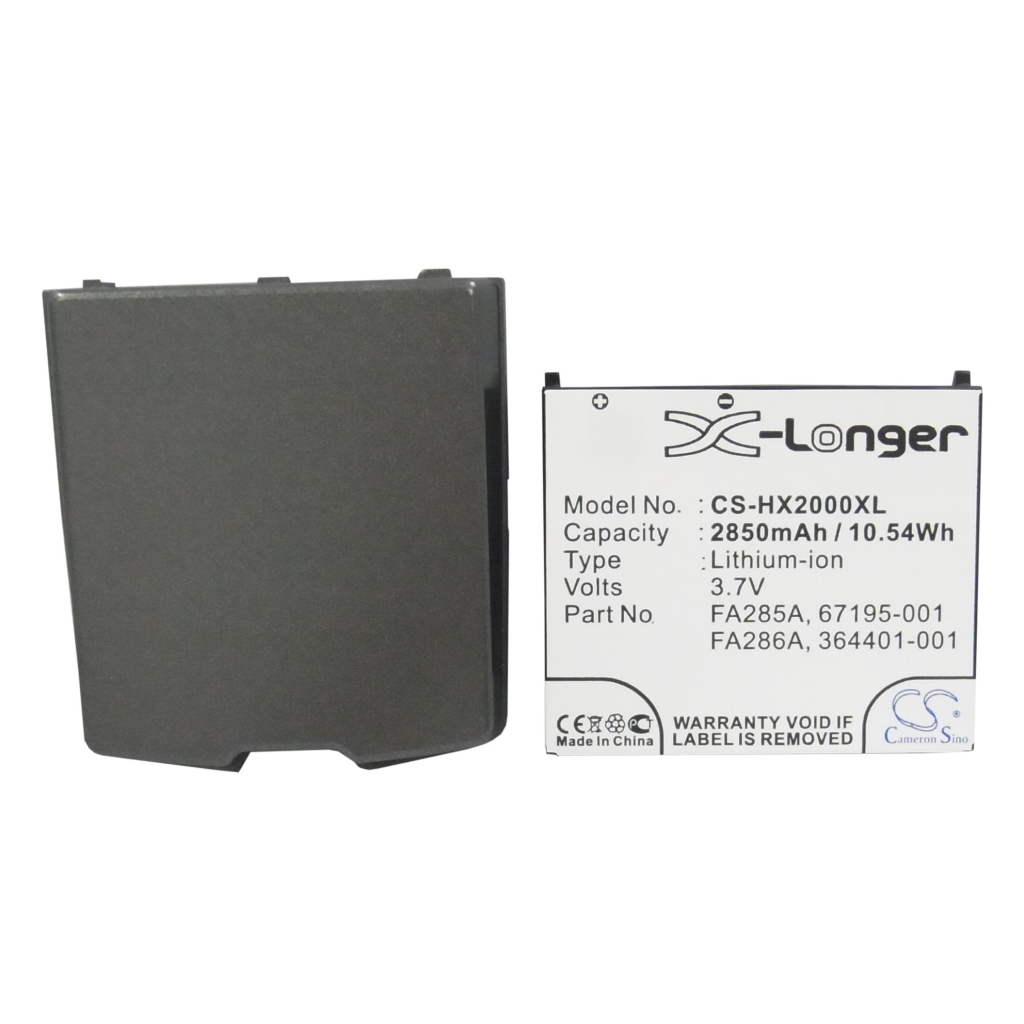 Akku yhteensopiva HP CS-HX2000XL