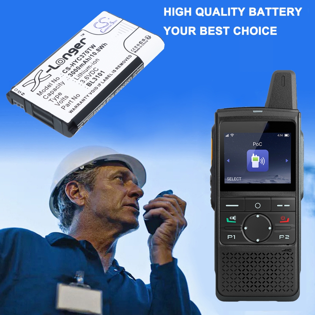 Akku yhteensopiva Hytera CS-HYC370TW