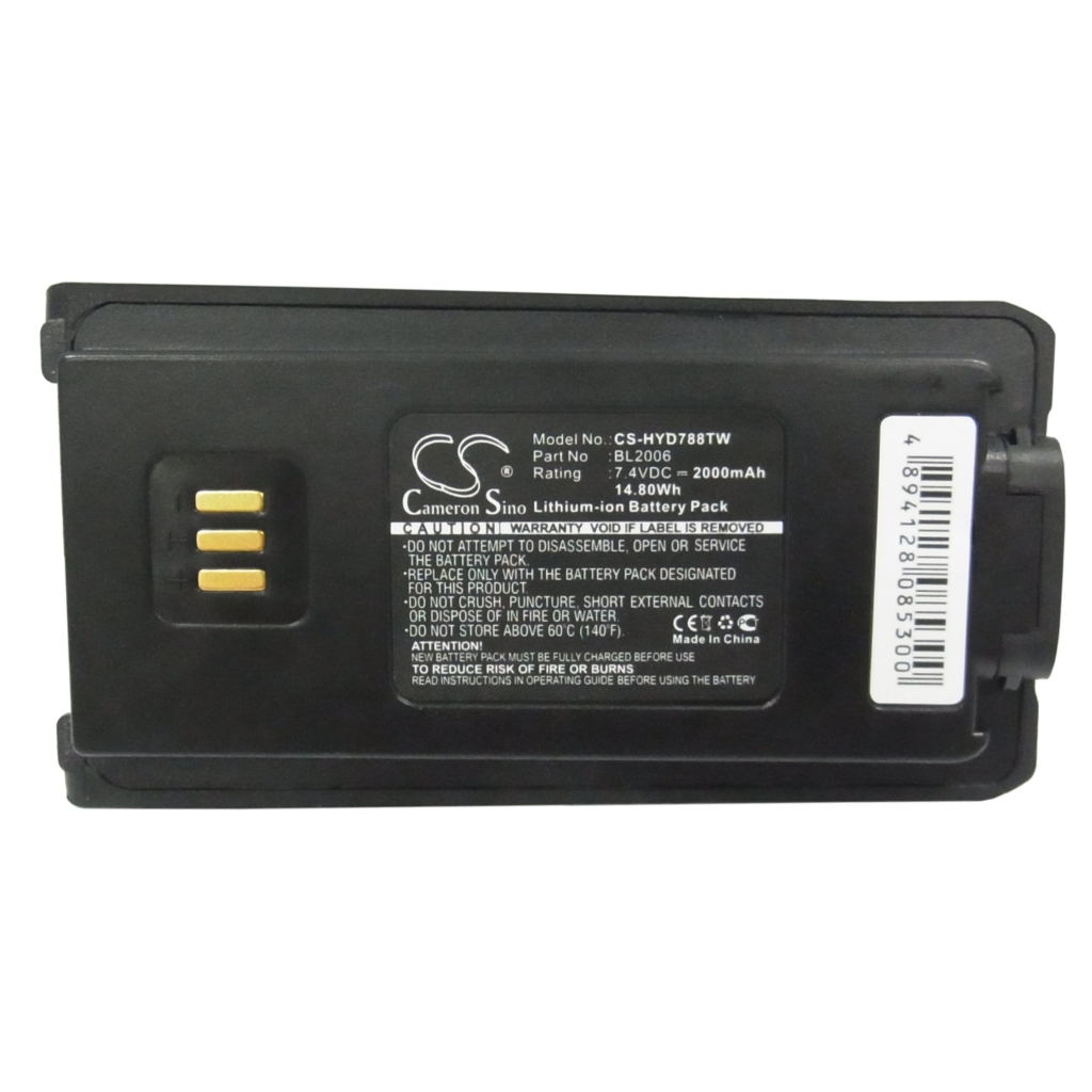 Kaksisuuntaisen radion akku HYT PD786G-V1 (CS-HYD788TW)