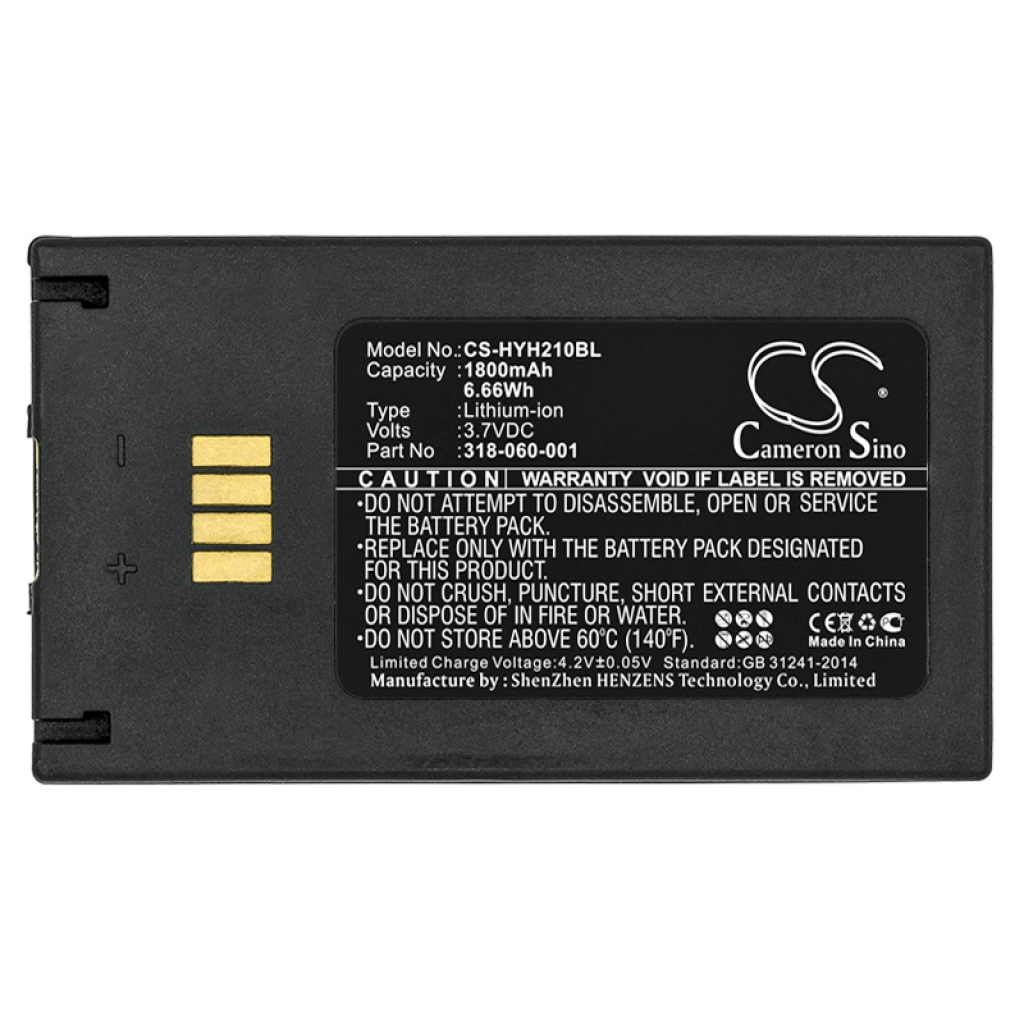 Yhteensopiva akun vaihto Honeywell 318-060-001
