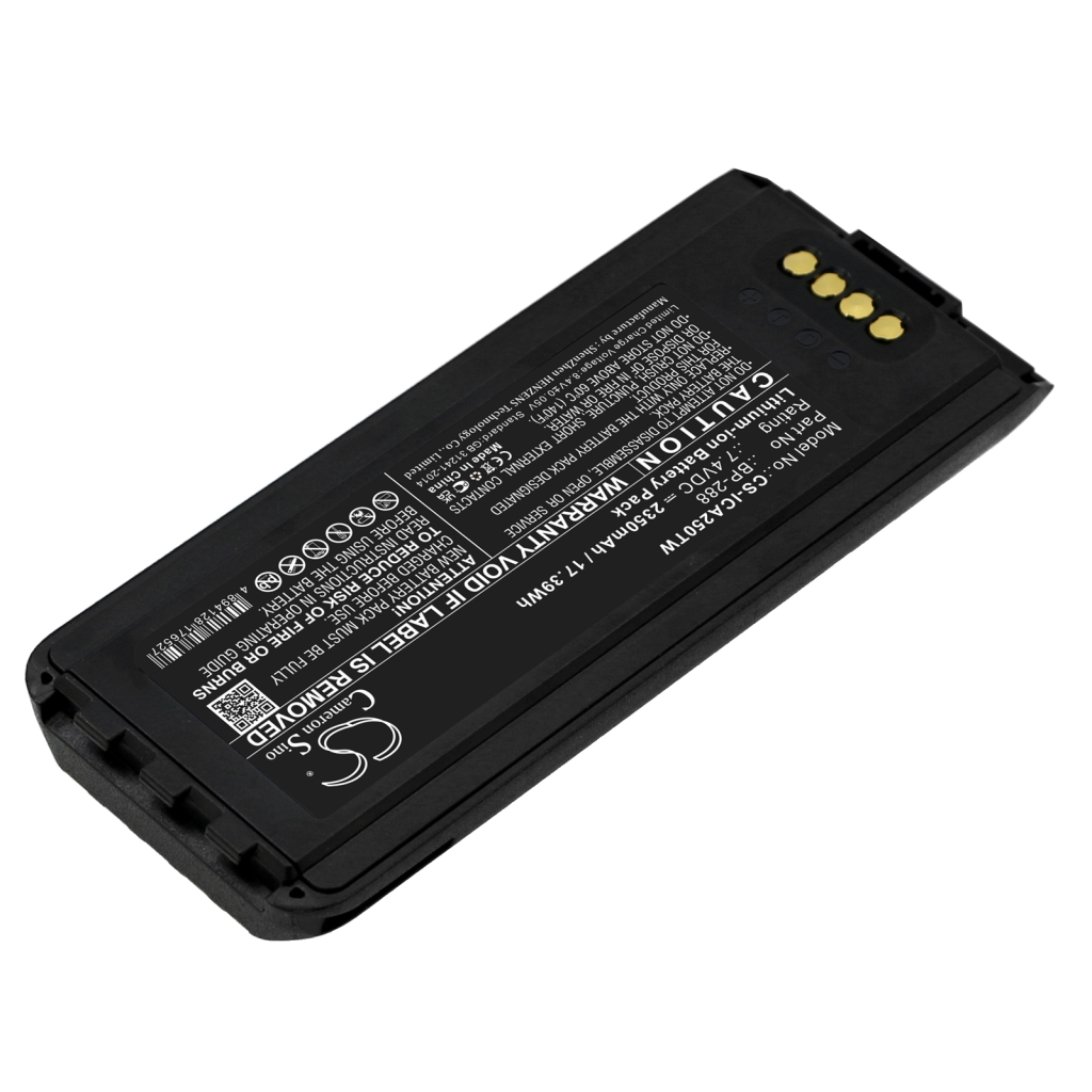 Yhteensopiva akun vaihto Icom BP-288