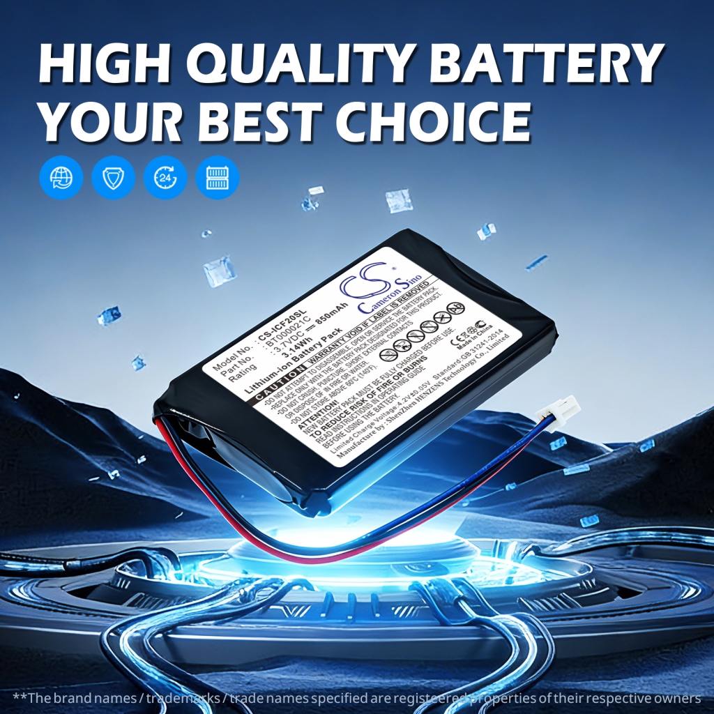 Battery compatible with GPS, Navigator Battery