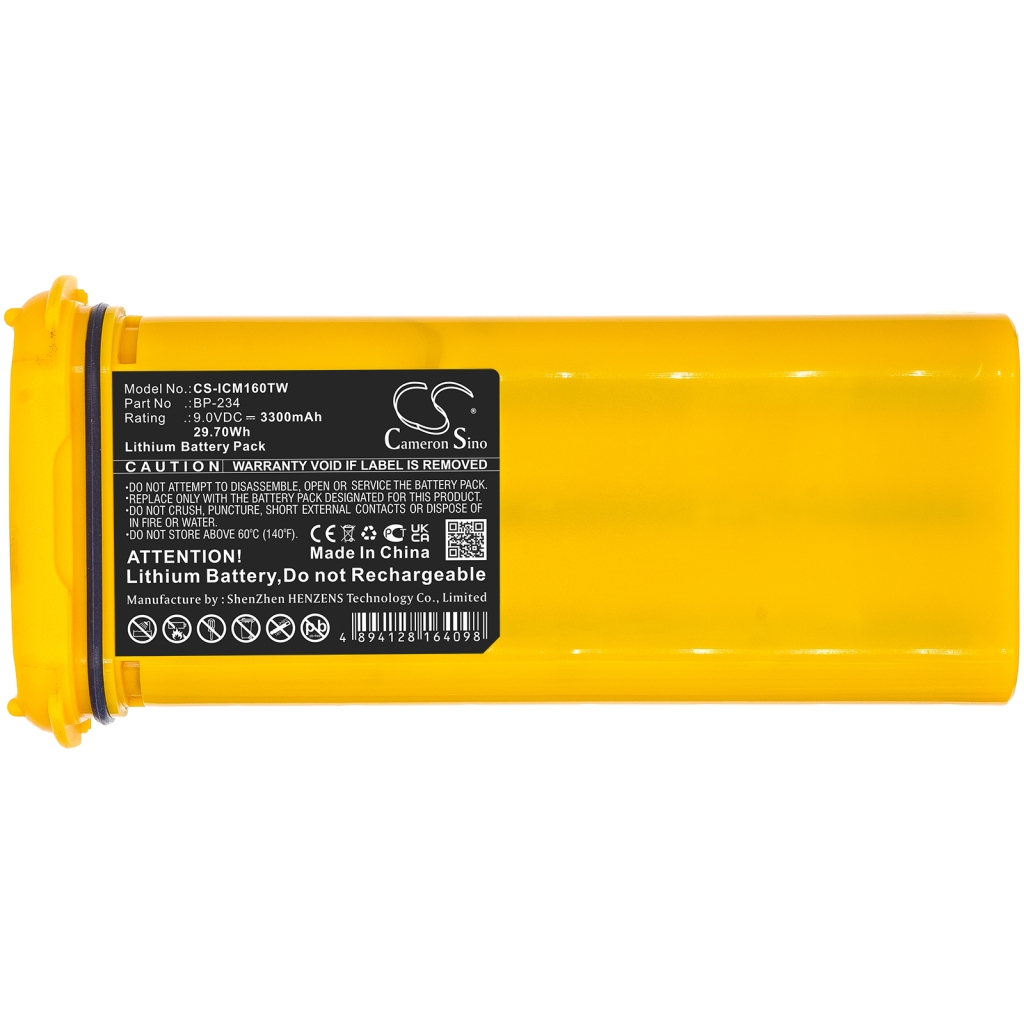 Kaksisuuntaisen radion akku Icom IC-GM1600K (CS-ICM160TW)