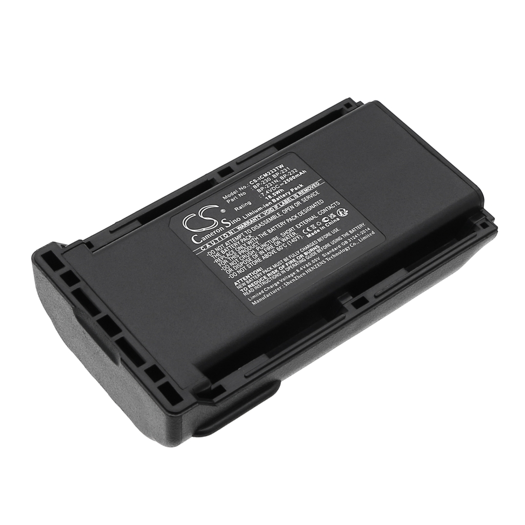 Kaksisuuntaisen radion akku Icom CS-ICM233TW