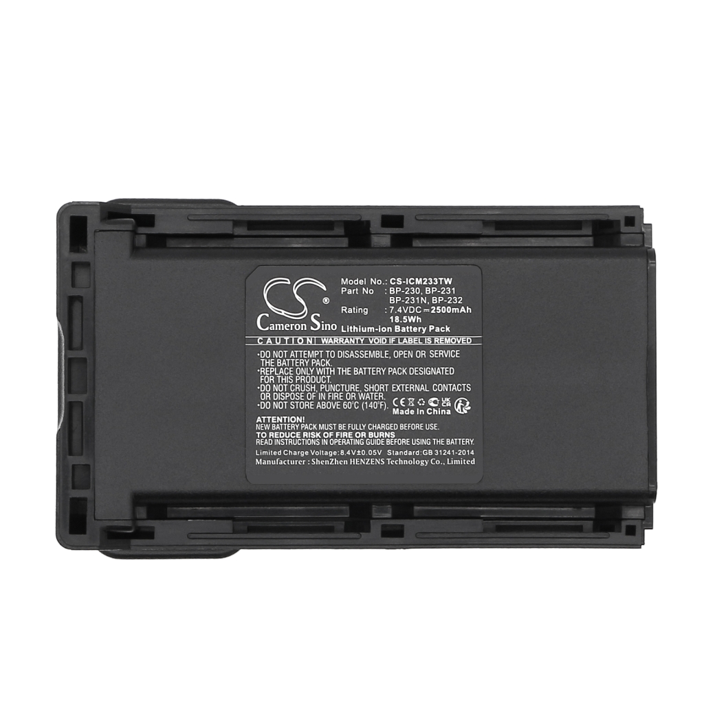 Kaksisuuntaisen radion akku Icom CS-ICM233TW