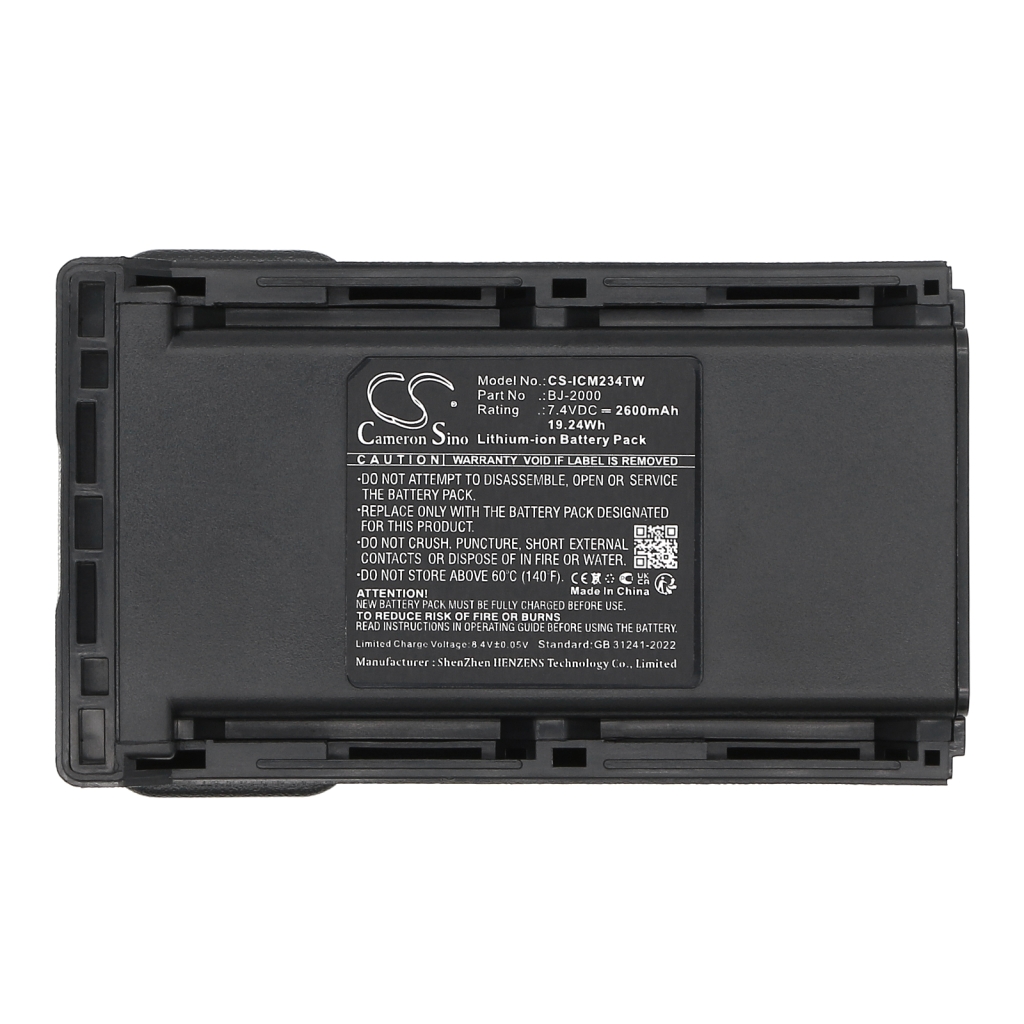Kaksisuuntaisen radion akku Icom CS-ICM234TW
