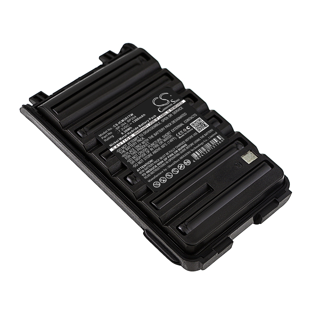 Yhteensopiva akun vaihto Icom BP-264,BP264