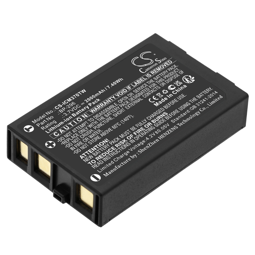 Akut Kaksisuuntaisen radion akku CS-ICM370TW