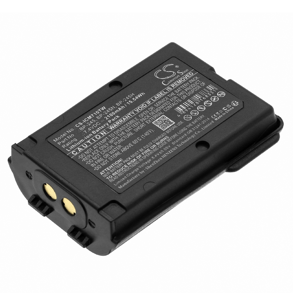 Akut Kaksisuuntaisen radion akku CS-ICM710TW