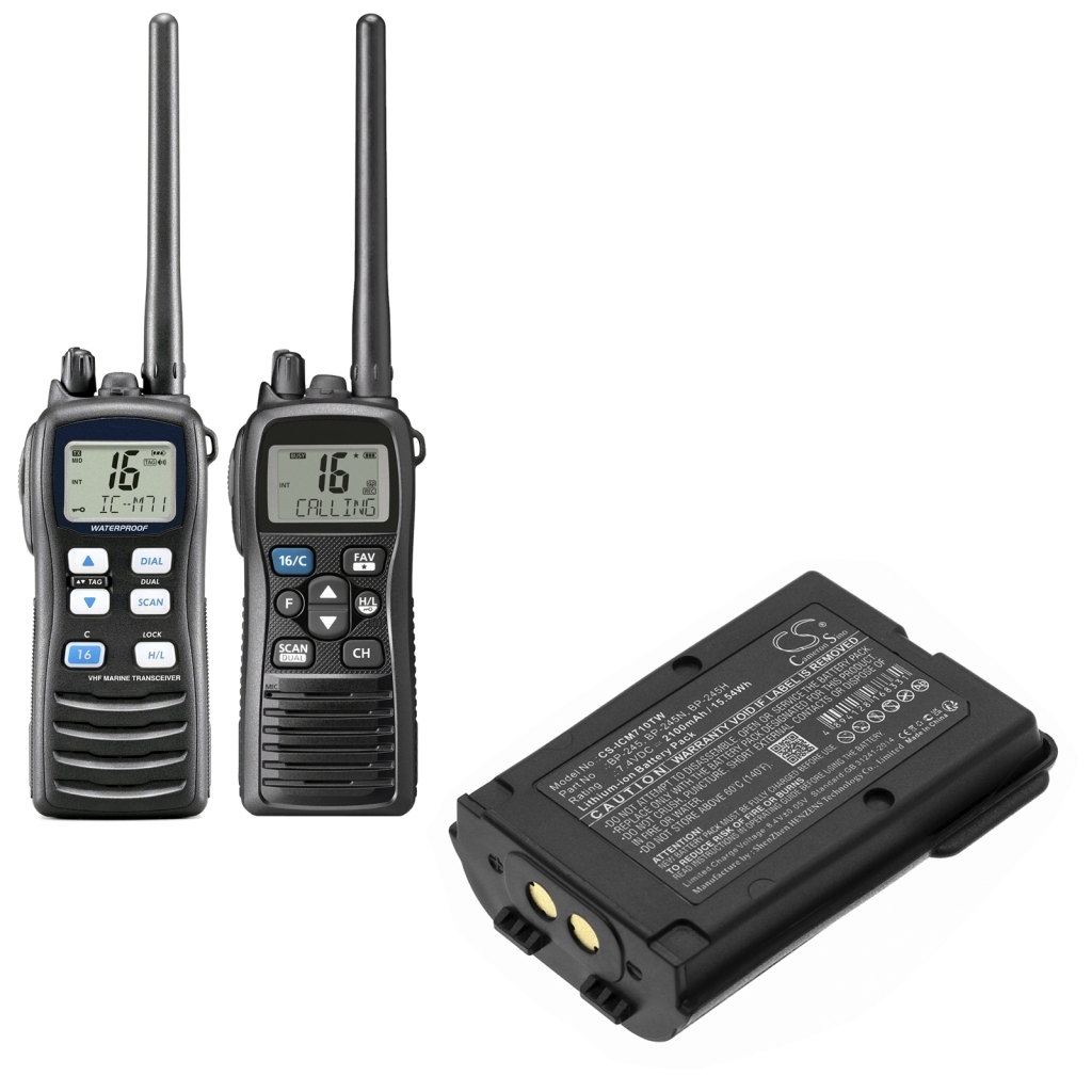 Akut Kaksisuuntaisen radion akku CS-ICM710TW