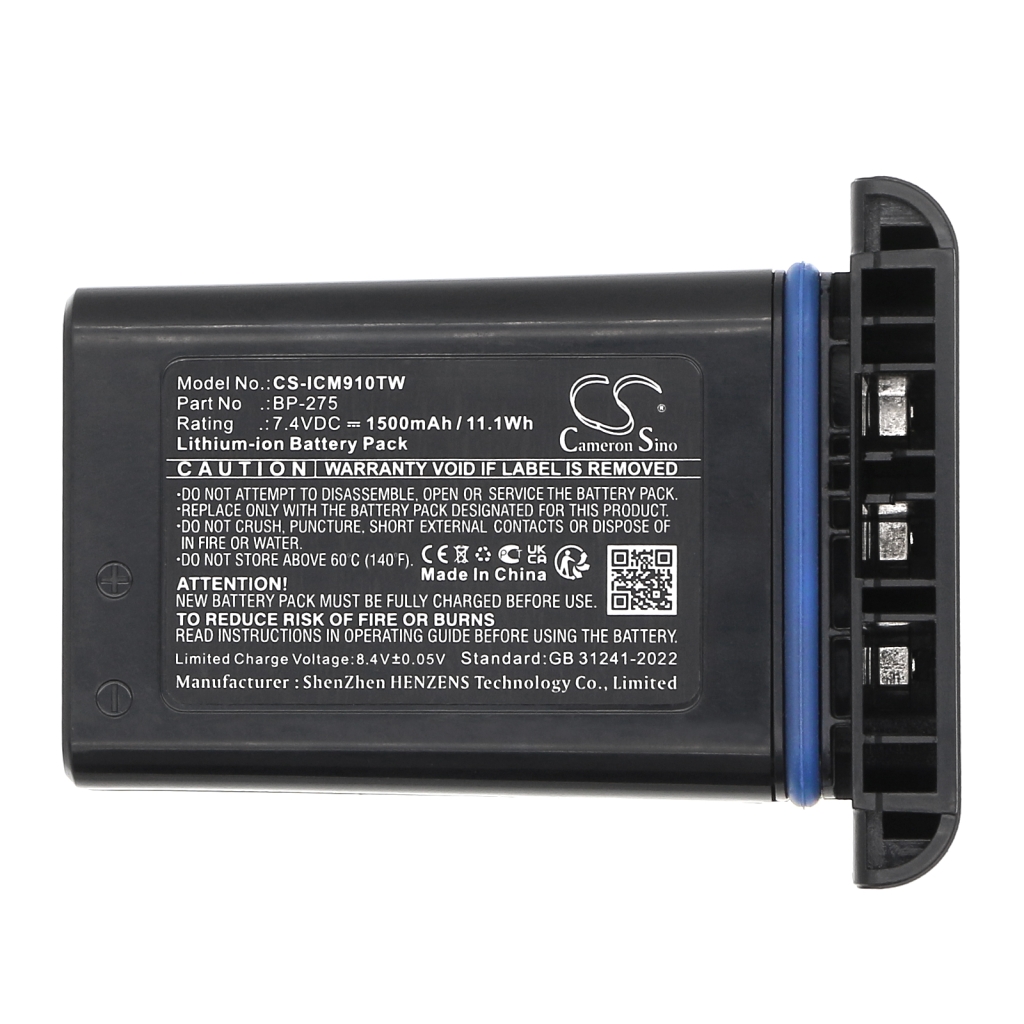 Kaksisuuntaisen radion akku Icom CS-ICM910TW