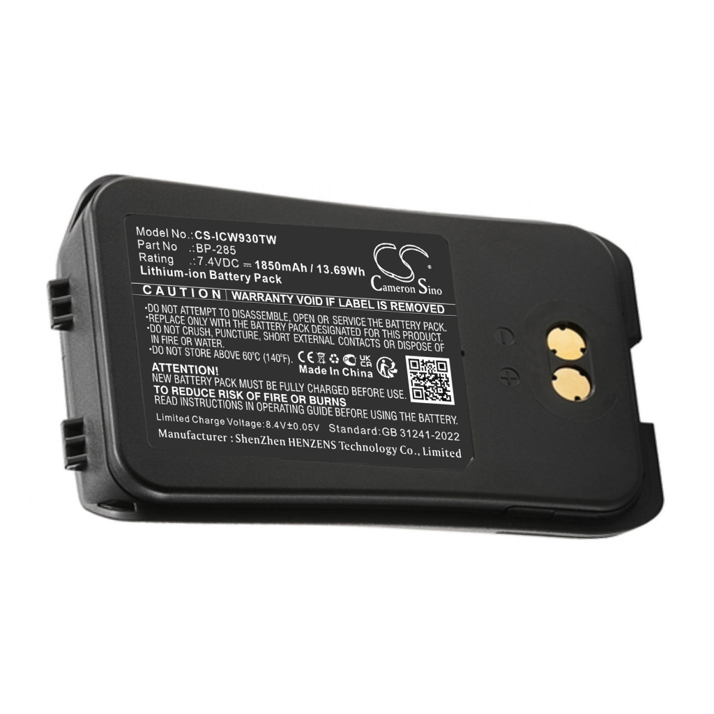Kaksisuuntaisen radion akku Icom CS-ICW930TW