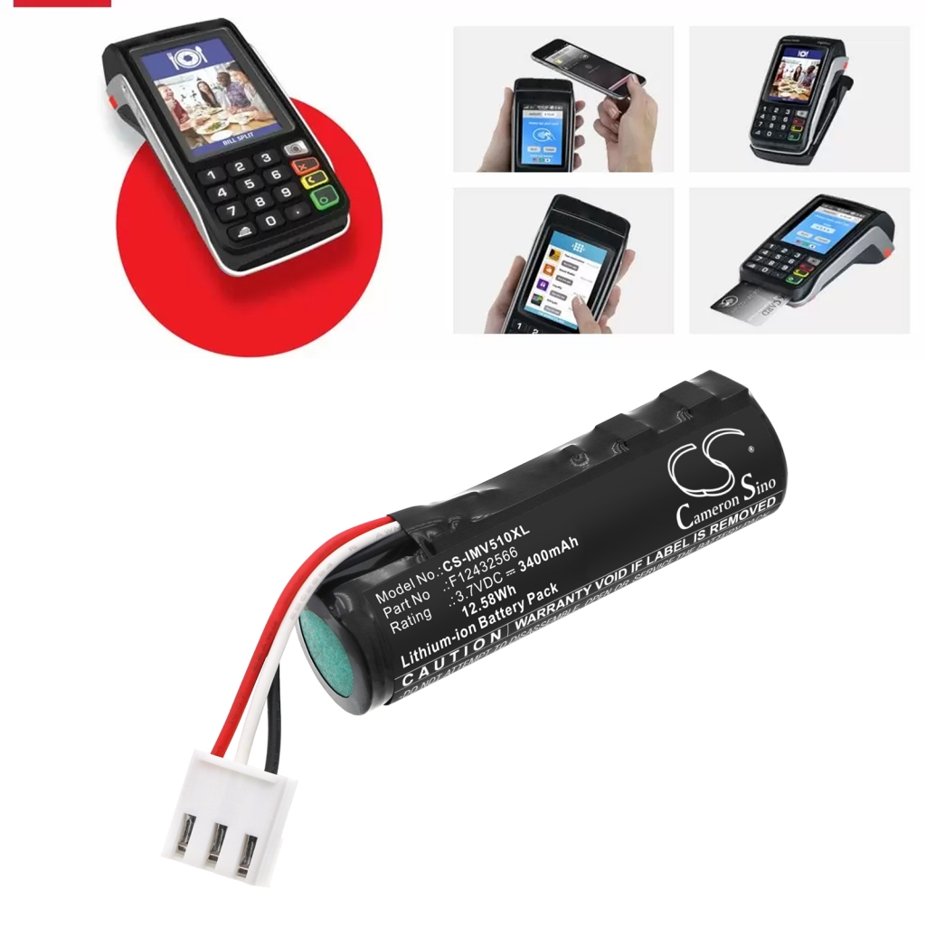 Maksupäätteen akku Ingenico CS-IMV510XL