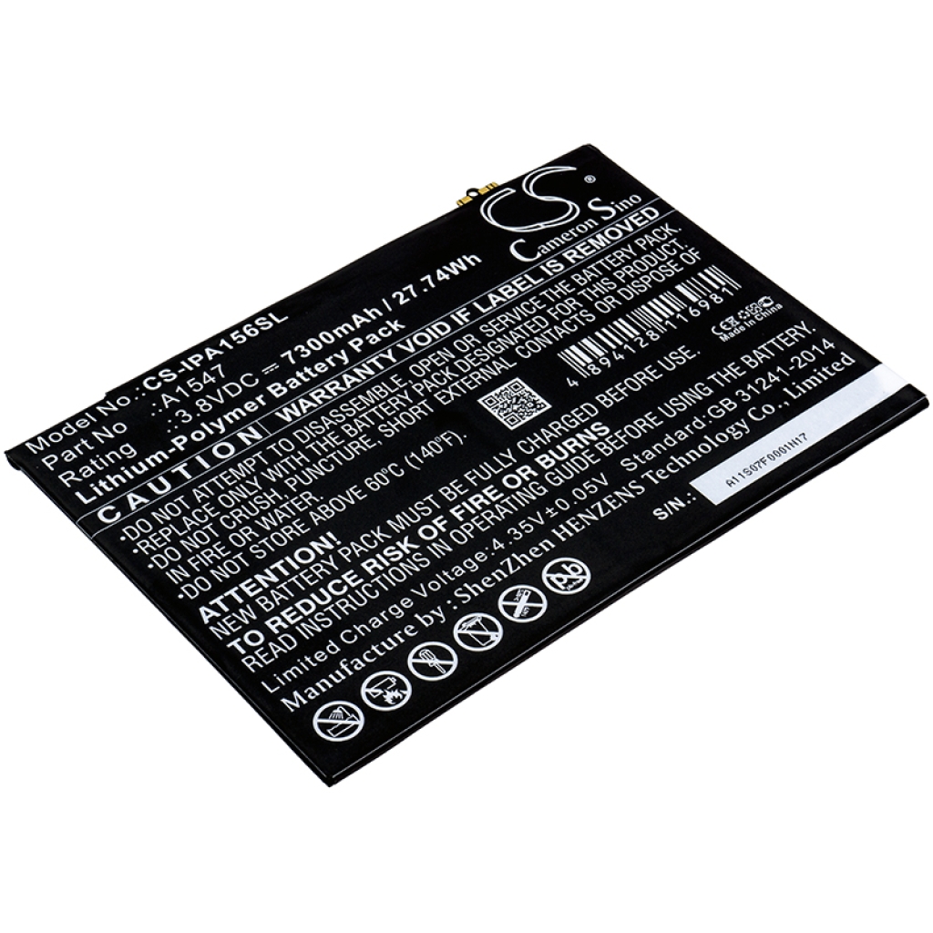 Yhteensopiva akun vaihto Apple A1547