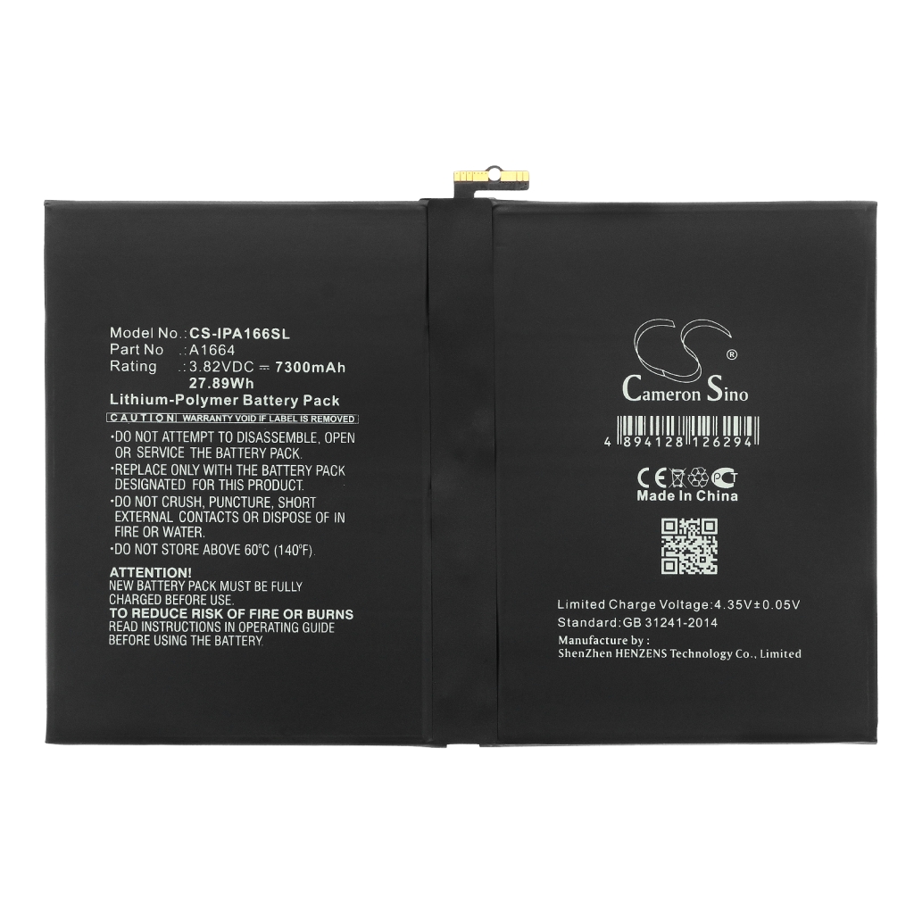 Akut Tabletin akku CS-IPA166SL